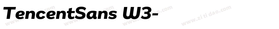 TencentSans W3字体转换